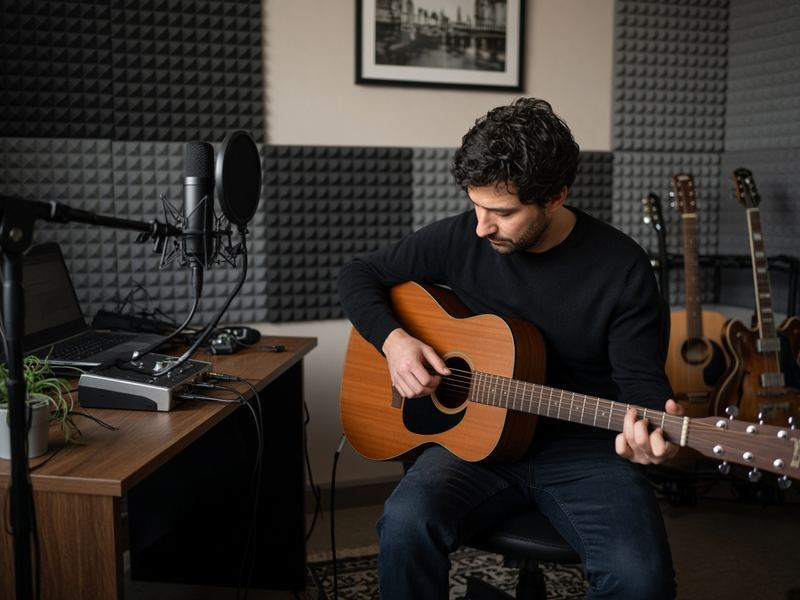 Recording prep at Riardsecre Studio